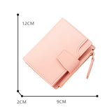 Mini Change Purses Tri-fold Women's Wallet Lipstick Storage Bag