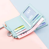 Mini Change Purses Tri-fold Women's Wallet Lipstick Storage Bag