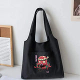 Monster Canvas Vest Bag Shoulder Bag Harajuku Shopping Tote Bags
