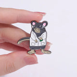 Mouse Enamel Pin Vintage Anime Lapel Pins Halloween Gift Manga Brooch