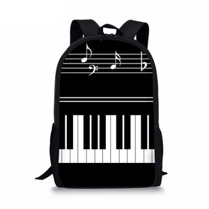 Music Note Print School Bag for Teenager Girls Back Pack Kids Backpack