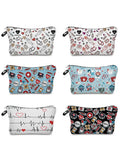 Nurse Medical Records Printed Makeup Bag Eco Reusable Storage Bag