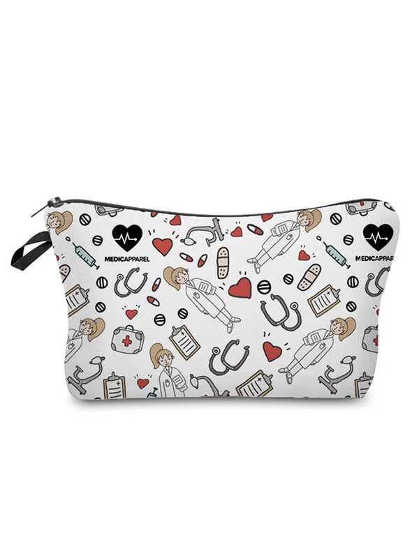 Nurse Medical Records Printed Makeup Bag Eco Reusable Storage Bag