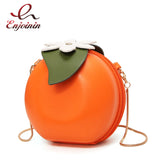 Orange Shape Small Shoulder Bag for Women Fun Ladies Purses and Handbags