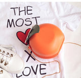 Orange Shape Small Shoulder Bag for Women Fun Ladies Purses and Handbags