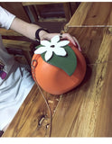 Orange Shape Small Shoulder Bag for Women Fun Ladies Purses and Handbags