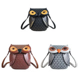 Owl Cartoon Leather Handbag Satchel School Purse Shoulder Bag