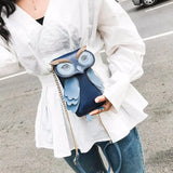 Owl Chain Shoulder Bag Small Crossbody Clutch Bag