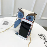 Owl Chain Shoulder Bag Small Crossbody Clutch Bag