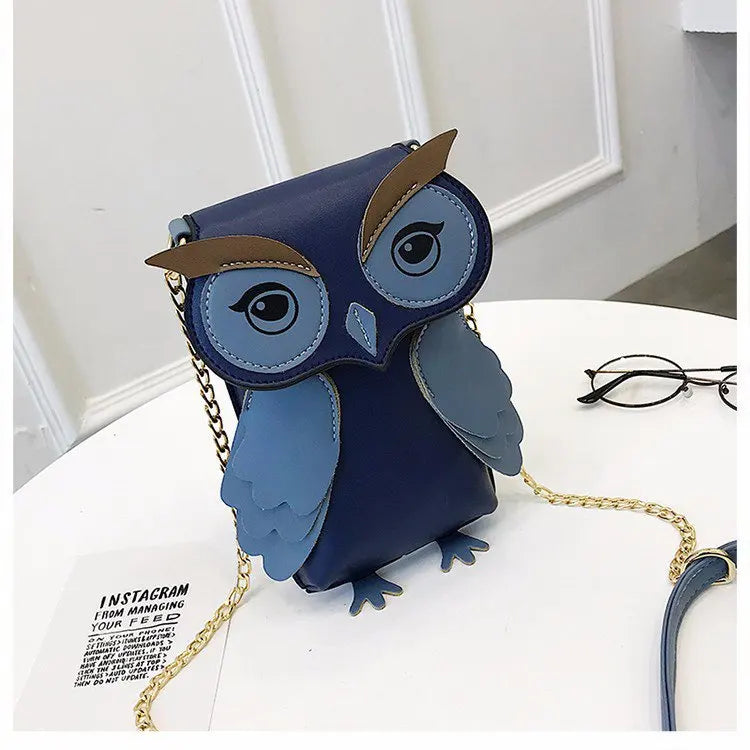 Owl Chain Shoulder Bag Small Crossbody Clutch Bag
