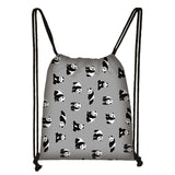 Panda Drawstring Bag for Girls Travel Storage Package Cartoon School Backpacks