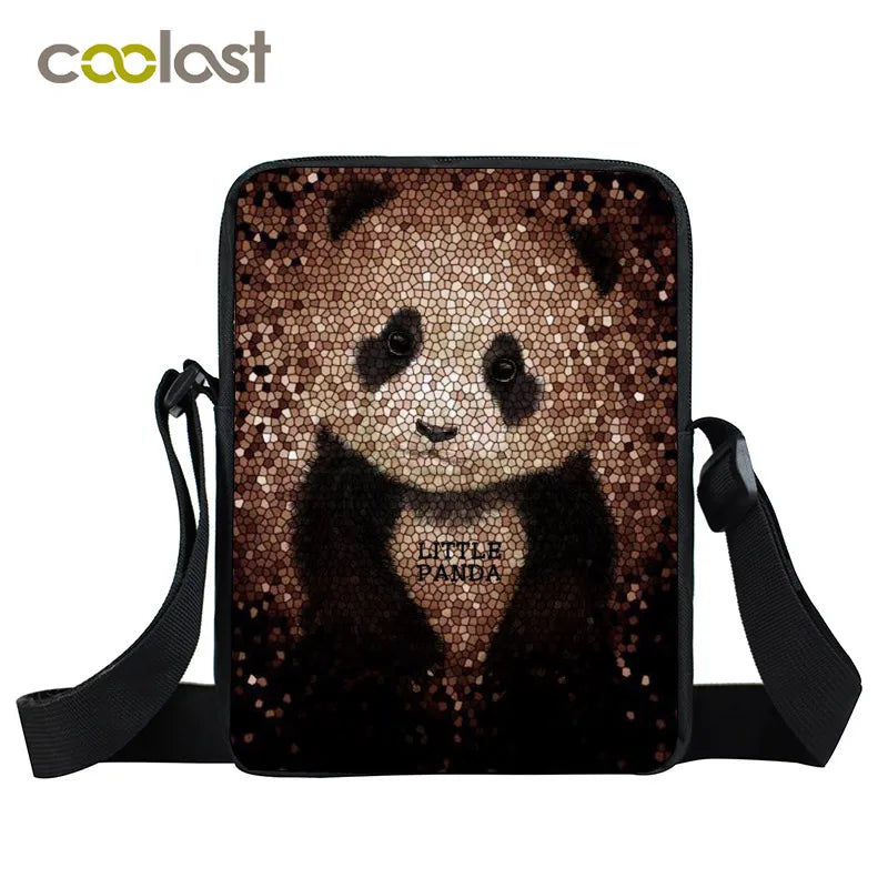 Panda Shoulder Bag Women Handbag Casual Tote Messenger Bag Girls Crossbody