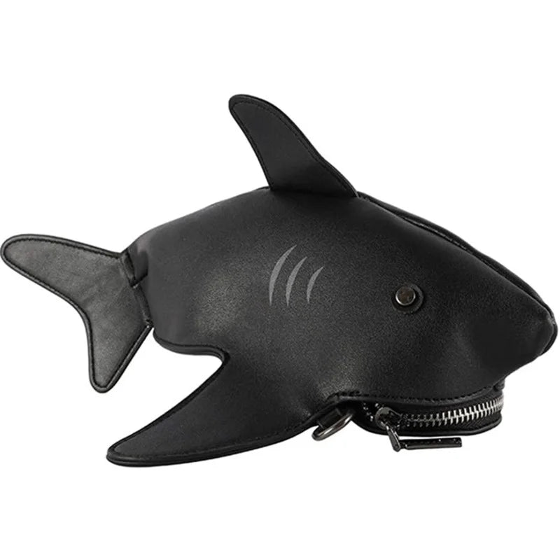 Personality Shark Crossbody Bag 3D Animal Messenger Bag