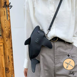 Personality Shark Crossbody Bag 3D Animal Messenger Bag
