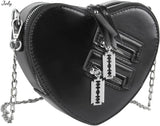 Women Red Heart Purse Love Shoulder Handbag Girls Evening Clutch Bag
