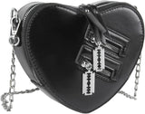 Women Red Heart Purse Love Shoulder Handbag Girls Evening Clutch Bag