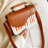 Piano Pattern PU Leather Shoulder Bag