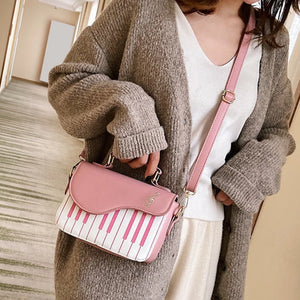 Piano Pattern PU Leather Shoulder Bag