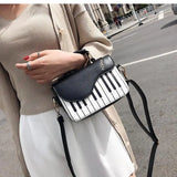 Piano Pattern Shoulder Bag Casual Ladies Handbag Crossbody Messenger Bag