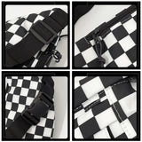 Plaid Women Fanny Pack Waist Belt Bag High Capacity