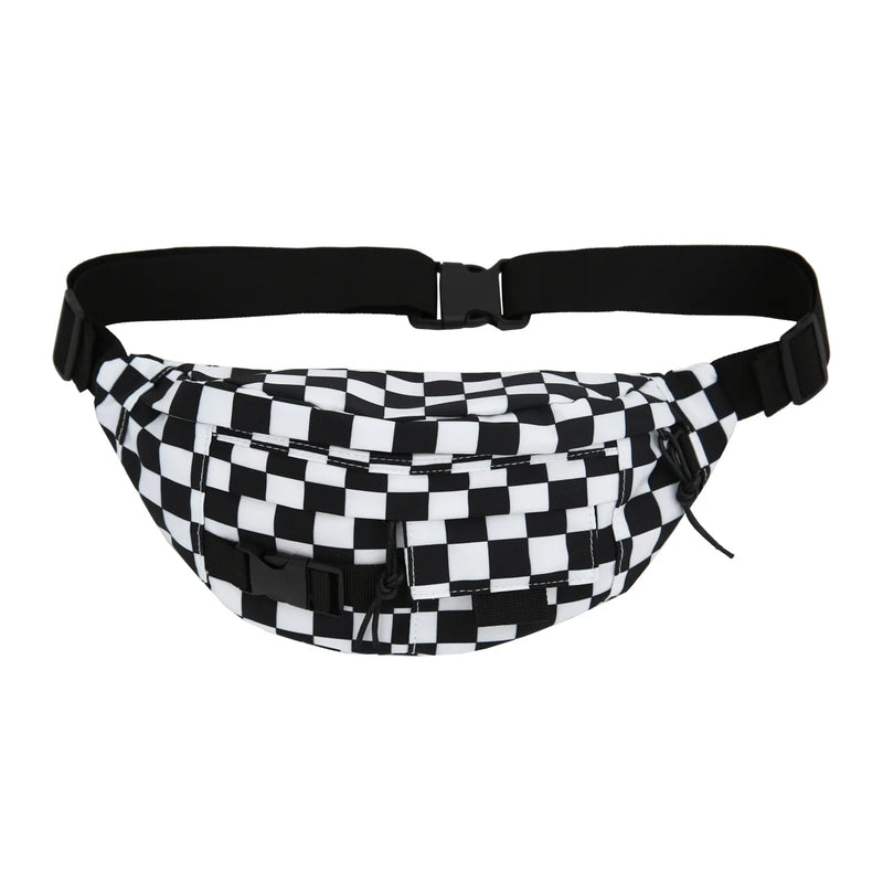 Plaid Women Fanny Pack Waist Belt Bag High Capacity