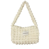 Pleated Shoulder Bags Large Capacity Tote for Women