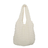 Pleated Women Shoulder Bags Large Capacity Vest Underarm Bag Portable