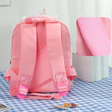 Plush Backpack Girls School Bags Kindergarten Backpacks Detachable Backpack