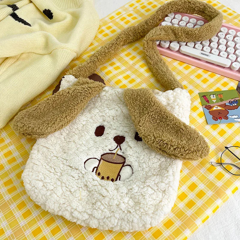 Anime Cartoon Dog Plush Backpack for Girls