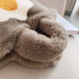 Plush Bag Women Messenger Bag Chain Plush Bucket Crossbody Bags Winter