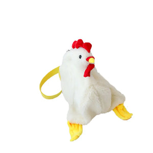 Plush Cartoon Doll Chicken Messenger Bag Girls Bear Phone Purse