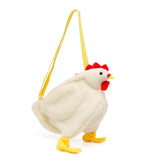 Plush Cartoon Doll Chicken Messenger Bag Girls Bear Phone Purse