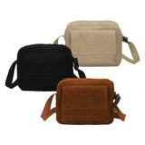 Plush Shoulder Bag for Work
