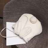 Cartoon Rabbit Ear Tail Crossbody Bag Women Shoulder Bag