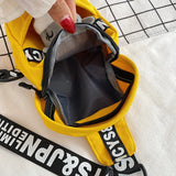 Plush Toy Chest Bag Women Canvas Crossbody Shoulder Bag