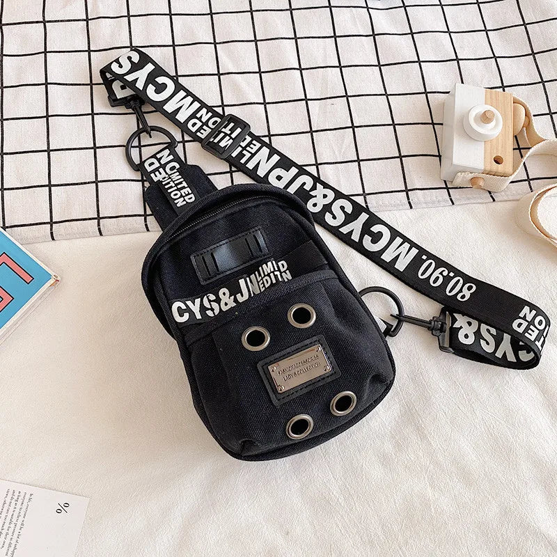 Plush Toy Chest Bag Women Canvas Crossbody Shoulder Bag