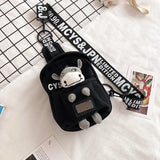 Plush Toy Chest Bag Women Canvas Crossbody Shoulder Bag