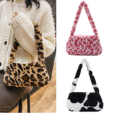 Plush Retro Underarm Bag Shoulder Bag Small Wallet