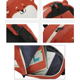 Pug Dog Corduroy Backpacks for Women Japan Style Fox Embroidery School Bags