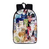 Puppy Dog / Kitten Cat Backpack Women Men Causal Rucksack Student School Bags