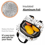 French Bulldog Puppy Lunch Bag Insulated Thermal Cooler for School Work Picnic