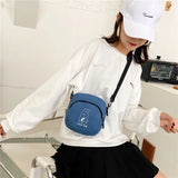 Rabbit Canvas Small Crossbody Bag for Women Girls