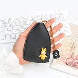 Rabbit Cat Key Bag PU Leather Car Key Holder Case Keychain Pouch