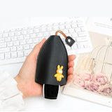 Rabbit Cat Key Bag PU Leather Car Key Holder Case Keychain Pouch