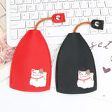 Rabbit Cat Key Bag PU Leather Key Wallets Men Women Key Holder Case