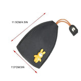 Rabbit Cats Unisex PU Leather Key Wallets Keychain Pouch