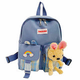 Rabbit Girls School Bag Canvas Kids Backpack
