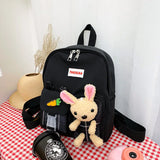 Rabbit Girls School Bag Canvas Kids Backpack