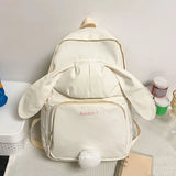 Rabbit Ear Backpack Teen Girls School Bag Nylon Casual Travel Bag