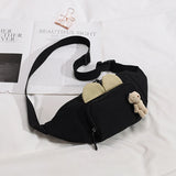 Canvas Rabbit Waist Pack Crossbody Chest Bag